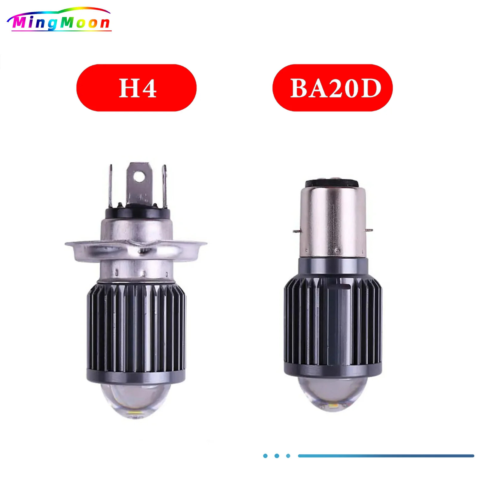 1Pcs BA20D H4 Led B…
