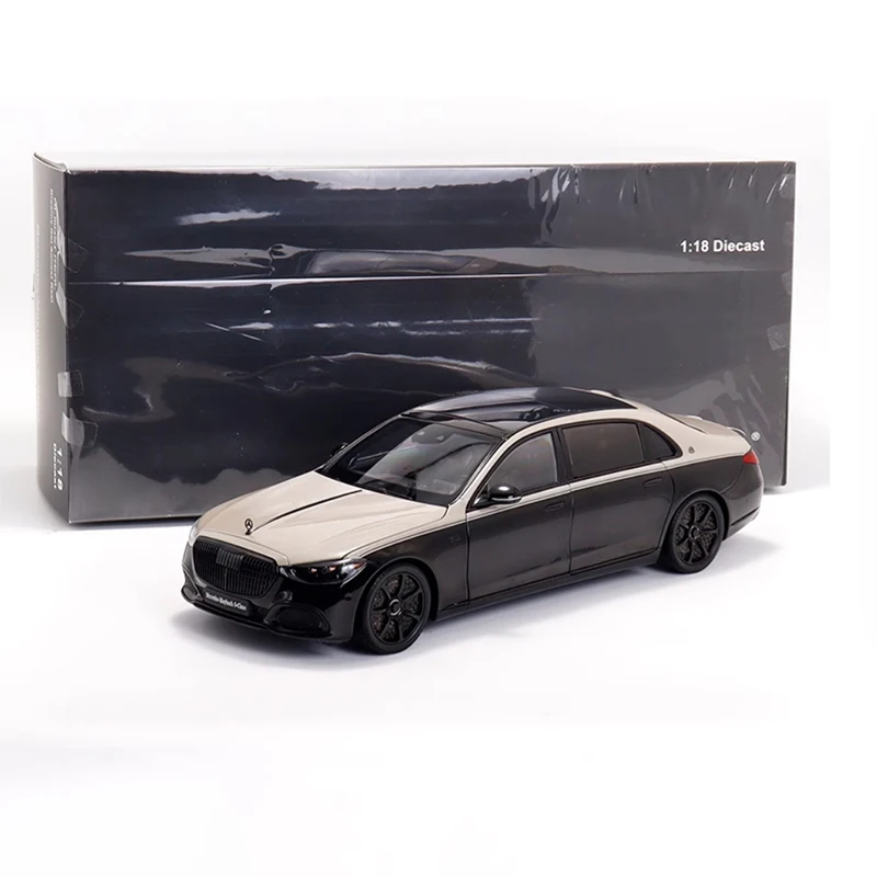 Diecast Original 1:18 Scale Benz Maybach S680 Simulation Alloy Car Model Static Display Collectible Toy Gift Souvenir Decration