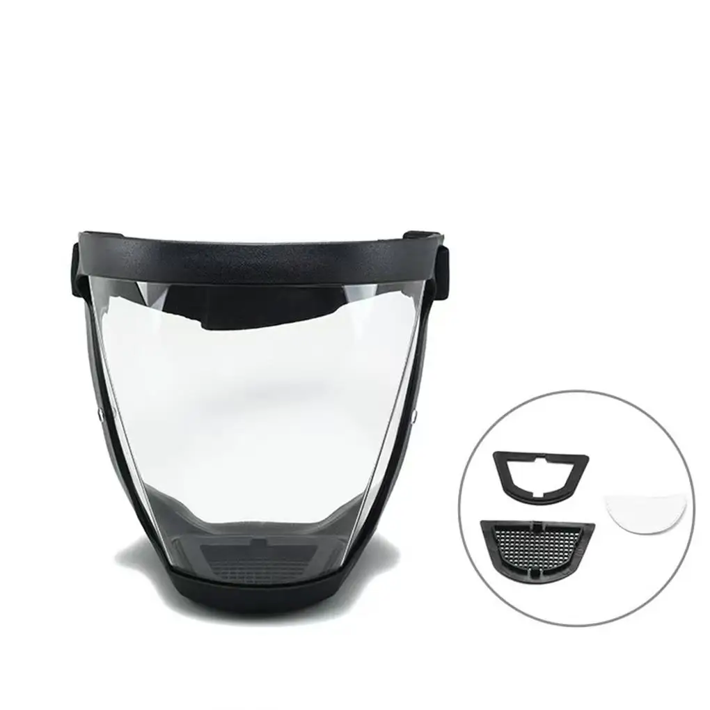 Work Protection Mask Full Face Protector Shield Transparent Facial Protector Face Protective Screen Work Protection