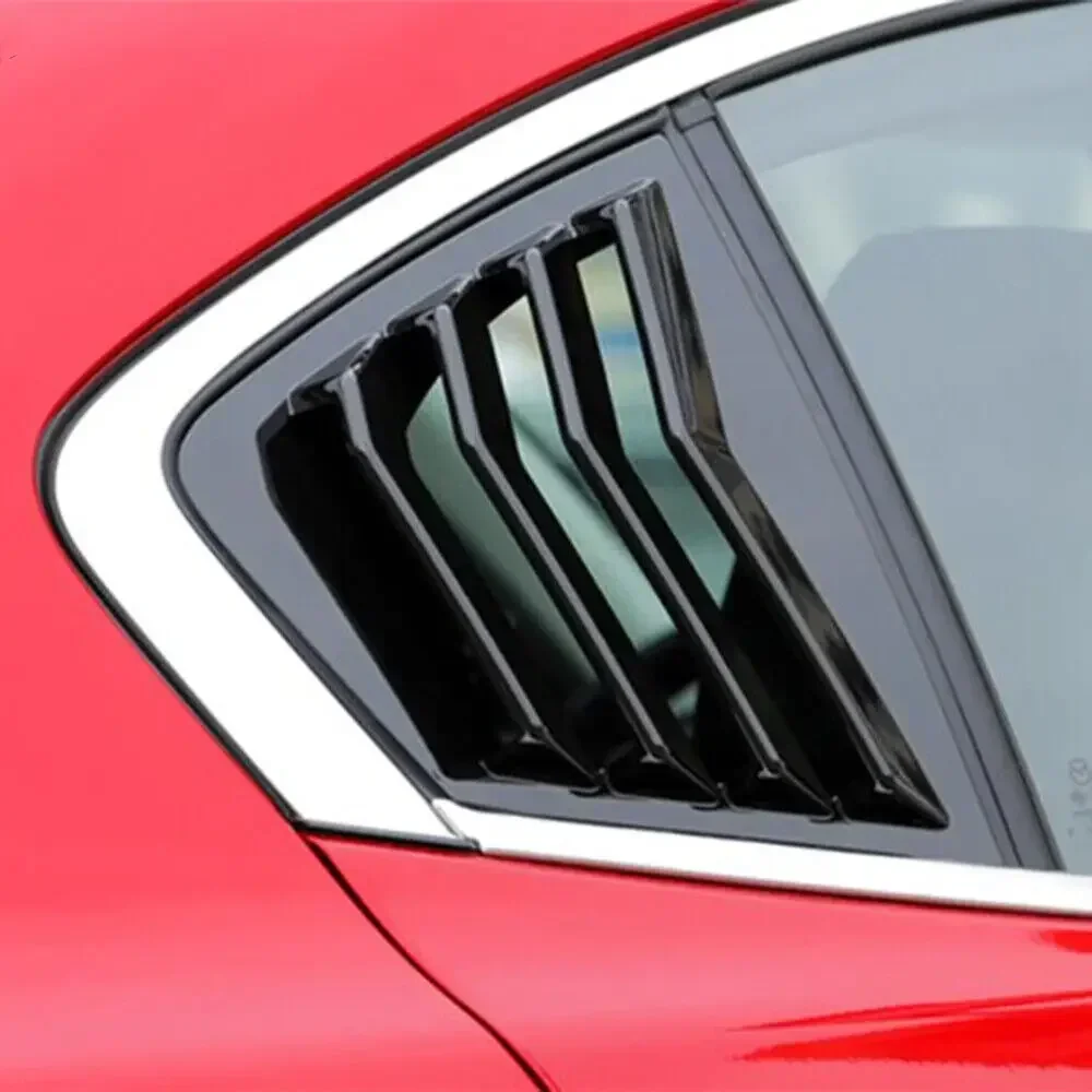 لمازدا 3 Axela سيدان 2020 2021 2022 ABS البلاستيك النافذة الخلفية الربع كوة مغرفة غطاء الجانب تنفيس الكسوة اكسسوارات السيارات لاصق #5