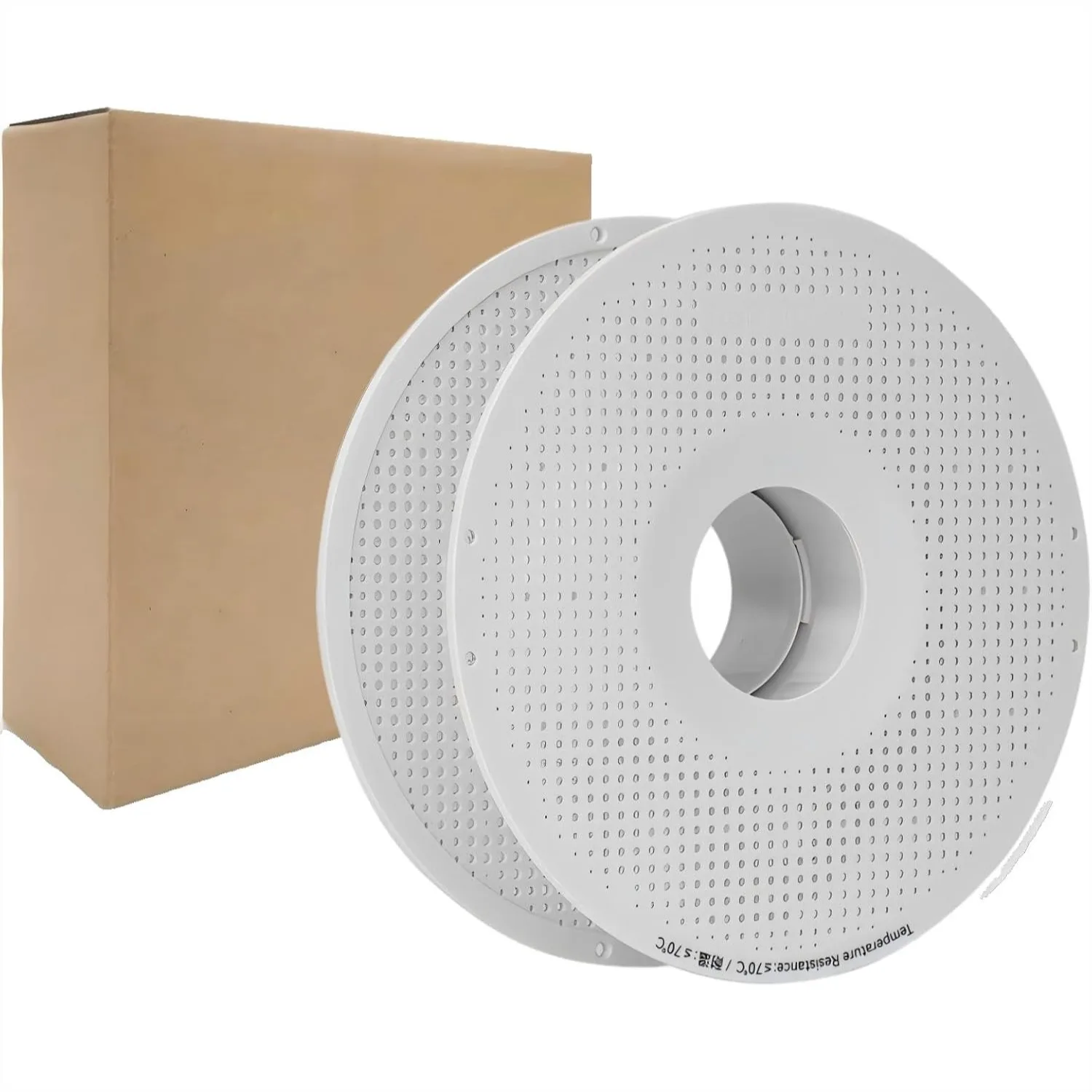 

Filament Tray Detachable Reel Spool Holder Low Temperature Reusable Fit for PLA PETG TPU ABS 3D Printer White