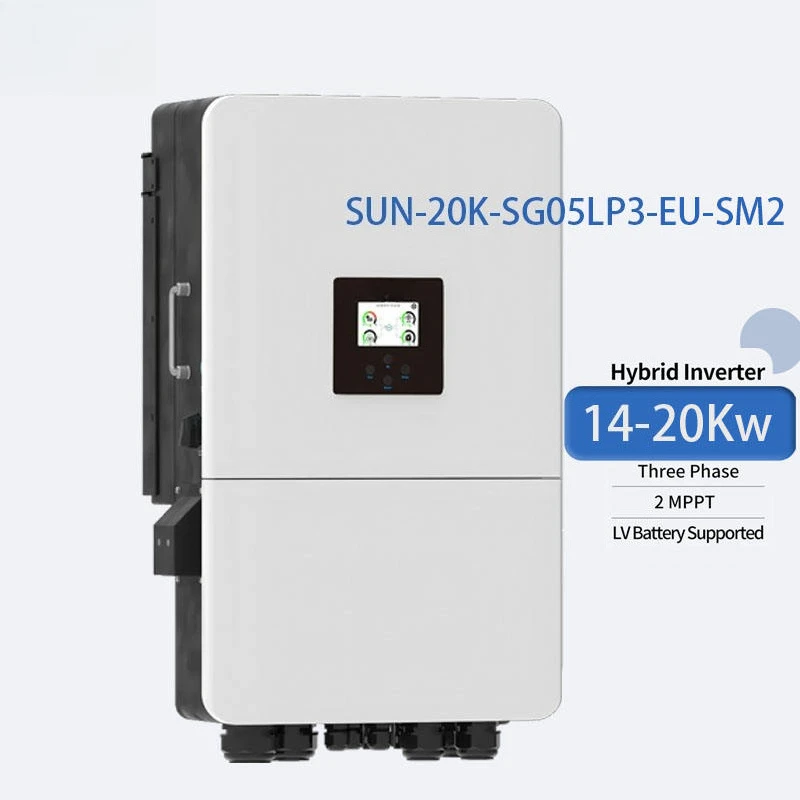 

Гибридный инвертор SUN-20K-SG05LP3-EU-SM2 SUN-14K-SG05LP3-EU-SM2, 380В, трехфазный, низковольтный