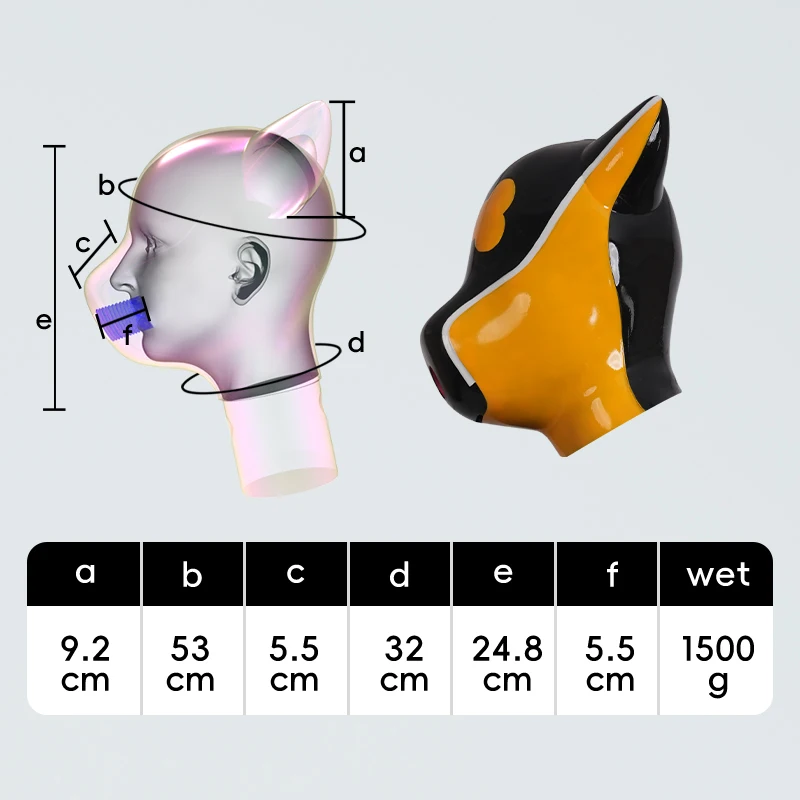 Furrjoi Silicone IDo Drone Mask 2.0 Full Head Latex Furry Fetish Hood for Cosplay Costumes Makeup Party Masken Halloween