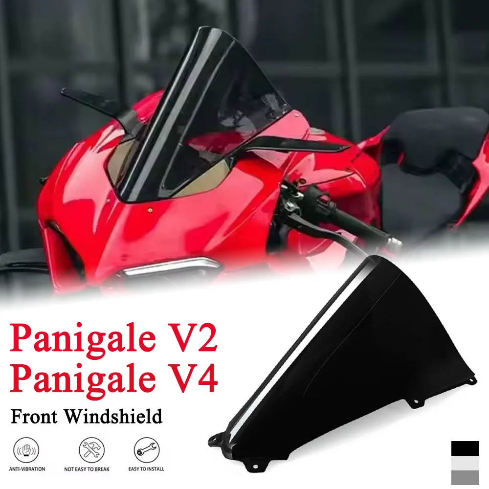 

Fit For Ducati Panigale V4 2018-2019 Panigale V2 2018-2024 Double Windshield WindScreen Wind Deflectors Windshield Wind Screen