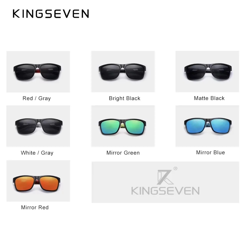 KINGSEVEN Csináltatás Zebra mintás napszemüvegek férfiak polarizált anti-uv400 Naptej hatóanyaga szemüvegek Nők Kauzális kültéri vezetés eyewear