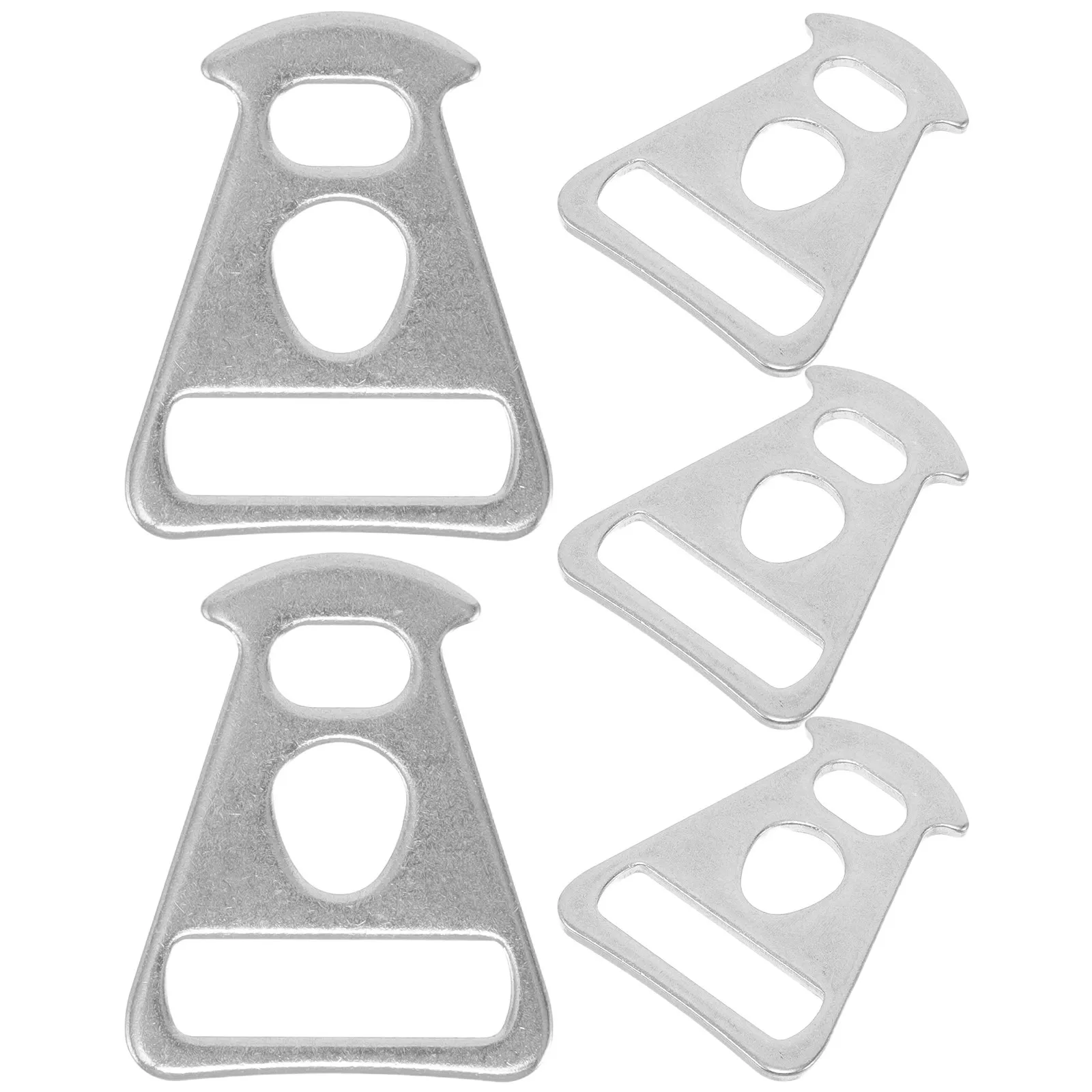 5Pcs Strong Load Bearing Tarp Buckles Stainless Steel Cord Adjuster for Outdoor Camping Car Tent Canopy Stable Support Hardware