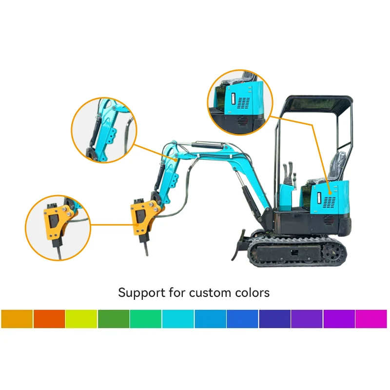 Elektrische Mini Graafmachine Elektrische Batterij Graafmachine 8 Ton Rupsgraafmachine Lithium Aarde Vermover