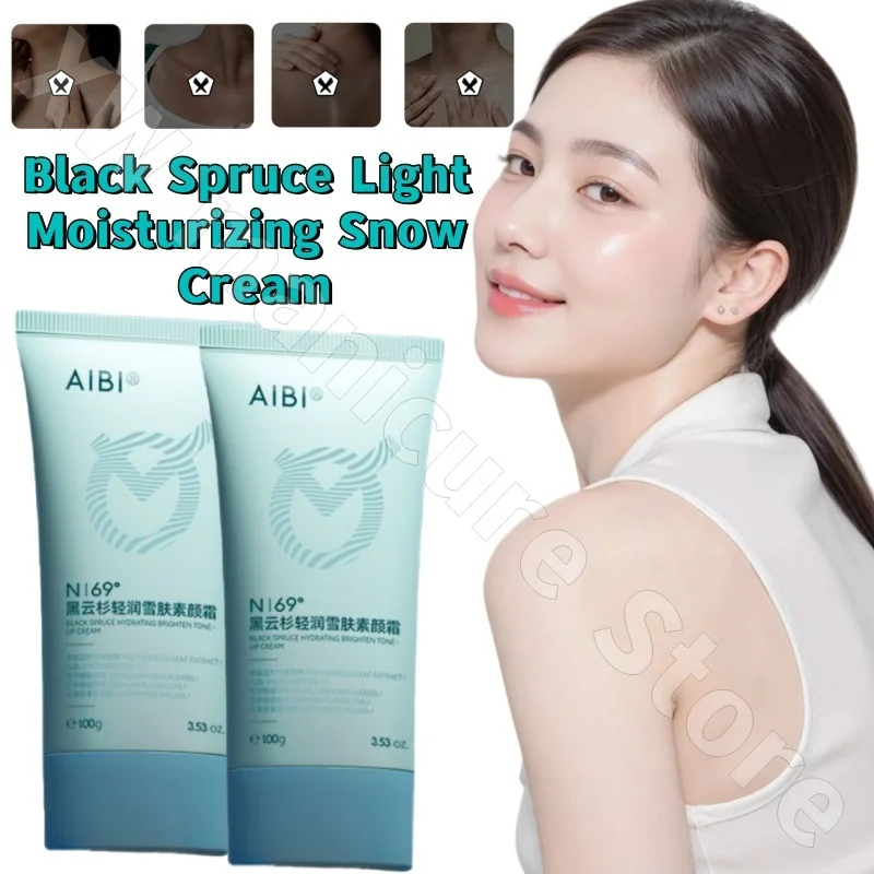 

AIBI Black Spruce Light Moisturizing Snow Skin Face and Body Cream Moisturizing and Brightening Skin Concealer No Whitening 100g