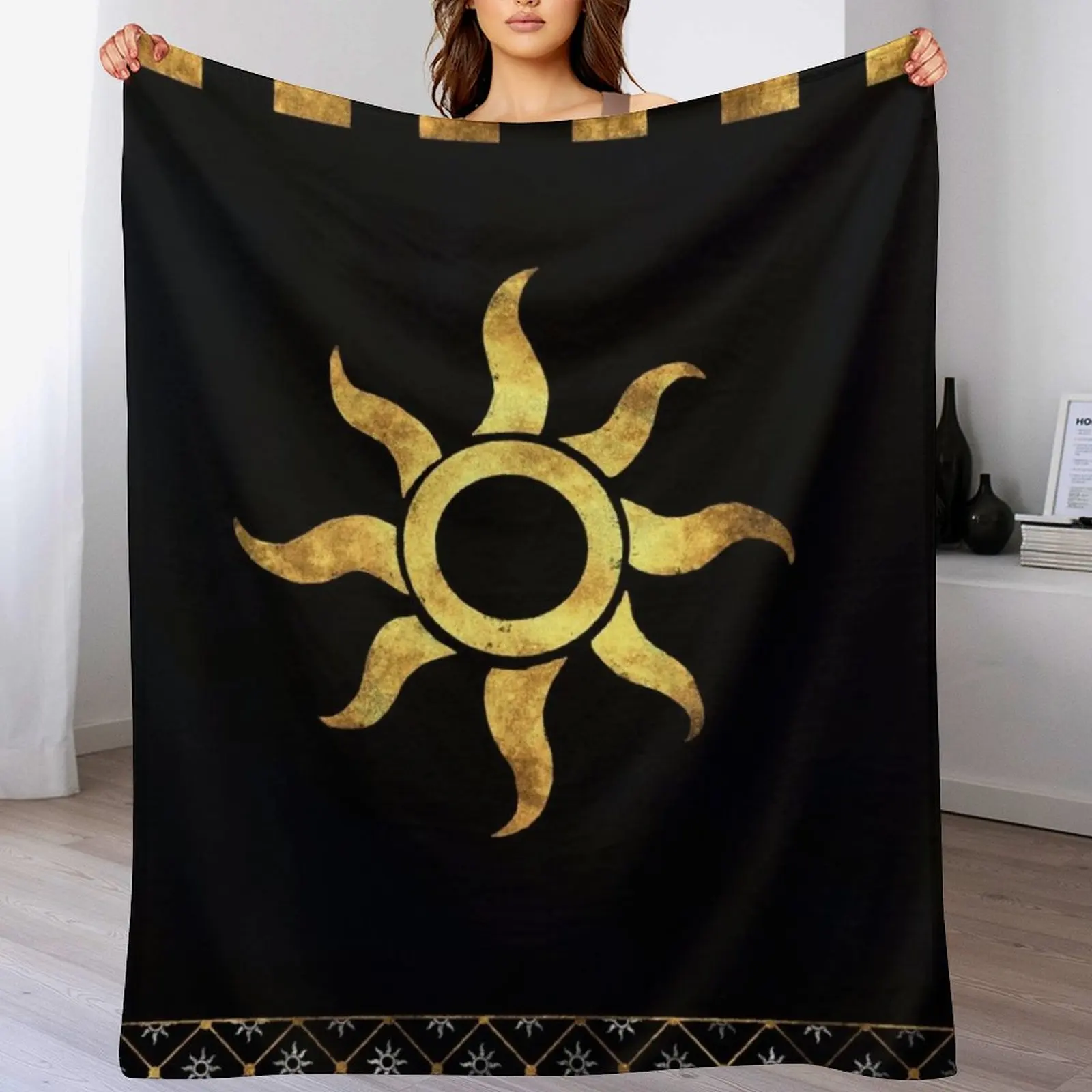 

Nilfgaard Emblem Throw Blanket Tourist Picnic Retros Beach Blankets