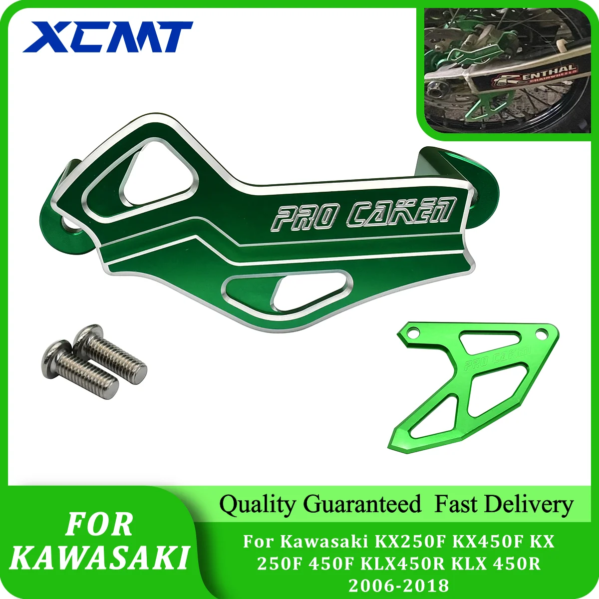 

Motocross Rear Brake Caliper Brake Disc Guard Protector Cover For Kawasaki KX250F KX450F KX 250F 450F KLX450R KLX 450R 2006-2018