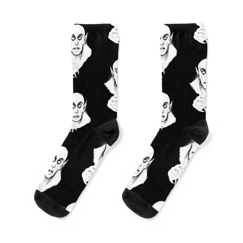 

Nosferatu Socks Men's snow retro bright garter Men's Socks Women's