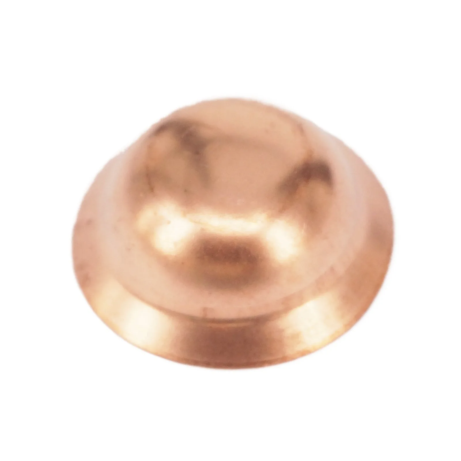 10pcs Pure Copper Flared End Cap Stop End Feed Pipe Cap Air Conditioner Cooling Equipment Refrigerator