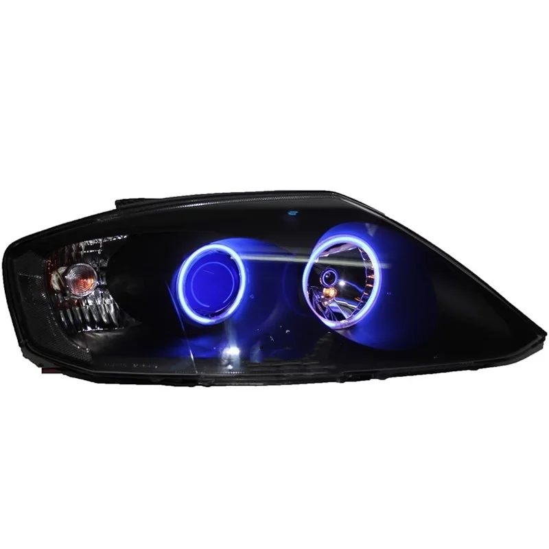 مجموعة مصابيح أمامية LED بعدسة مزدوجة لسيارة Hyundai Rohens Coupe 05-12 مصباح الجري النهاري وإكسسوارات السيارات