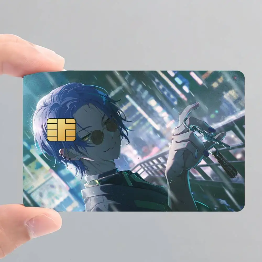 Kamishiro Rui Project Sekai Poster Credit Card Skin Stickers for Bank Access Protective Film Cover Sticker Surprise Gift