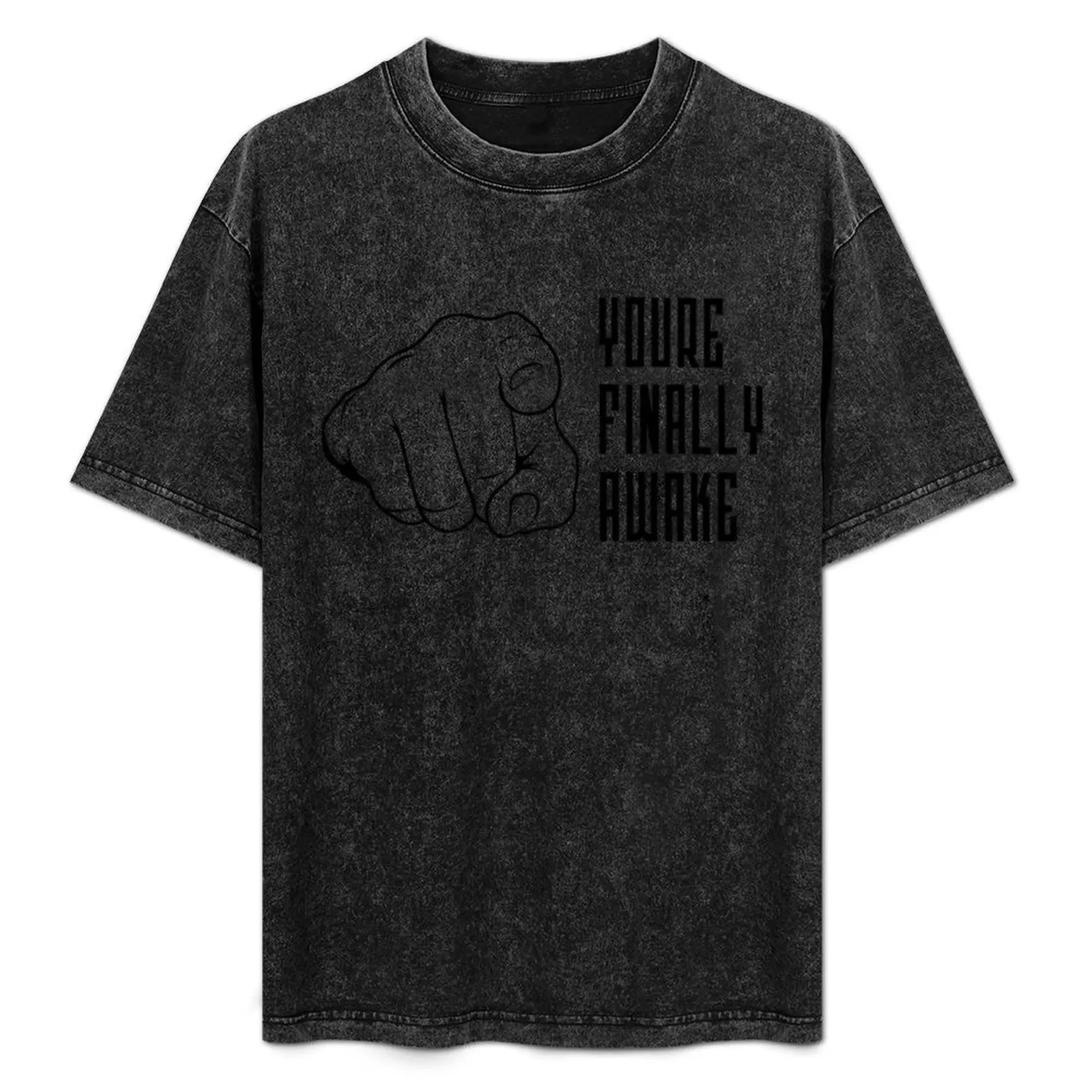 

hey you, you_re finally awake skyrim meme designs T-Shirt funny shirt cotton man t shirt men t shirts
