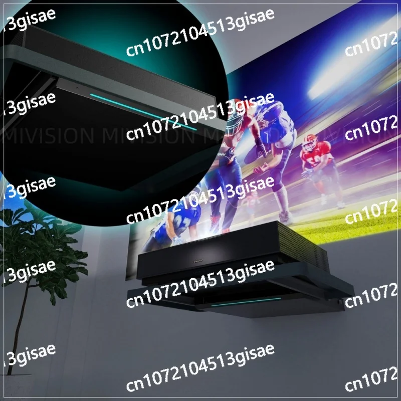 para projetor laser ultracurto - bandeja deslizante automática azul profundo/dourado/tira