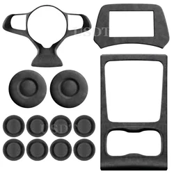 for BYD ATTO 3 Yuan Plus 2023 2022 2024 Italian Suede Car Central Control Panel Cover Display Screen Frame Air outlet Cover Mat
