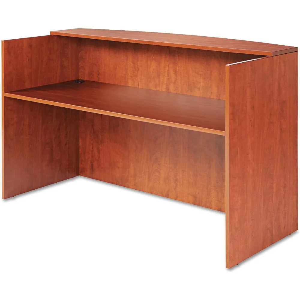 ALEVA327236MC Valencia Series 71x 35.5 x 29.5 - 42.5 Reception Desk with Transaction Counter