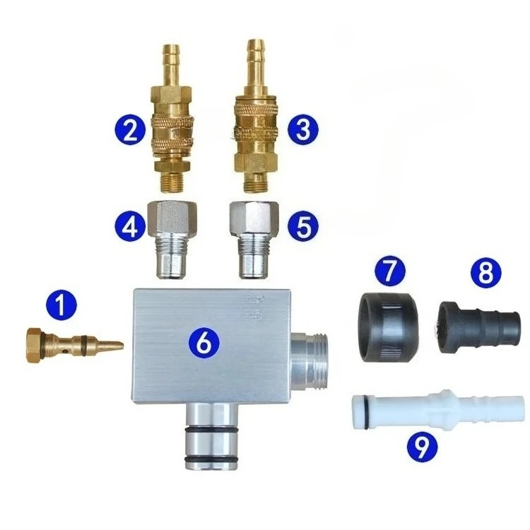 C4 powder pump accessories Venturi tube Locking cap Sheath Quick connector Spray gun accessories