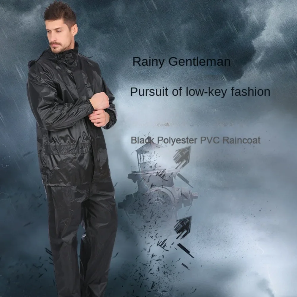 Raincoat and Rainpants Suit Full Body Rainstorm Prevention Electric Bicycle Motorcycle Takeaway Riding Reflective Split Raincoat