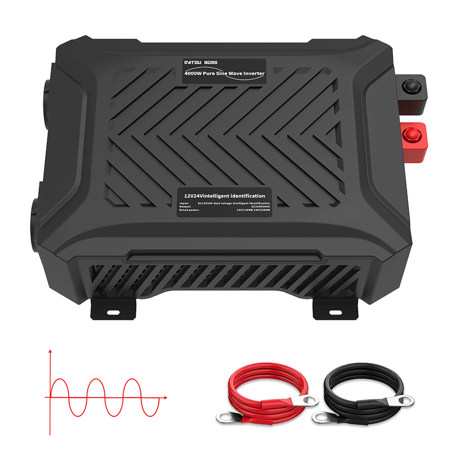 Outdoor Car Power Inverter 4000W 4kw 12v 24v Dc To Ac 110v 220v 230v Pure Sine Wave Inverter With FCC, CE, RoHS Certifications