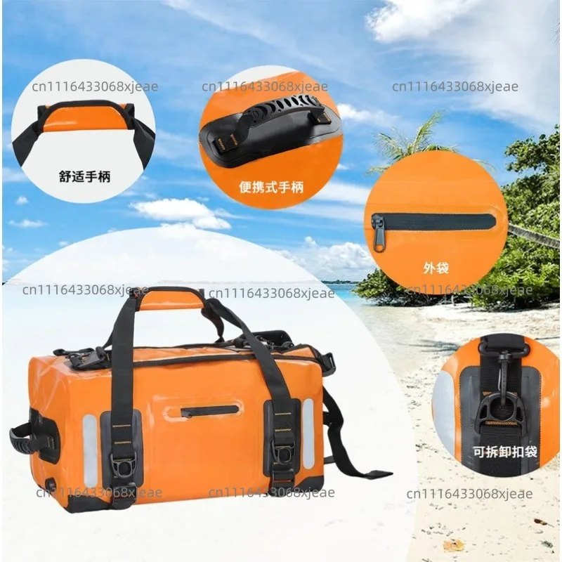 40/90L fully waterproof rear seat bag, motorcycle travel bag, combination bag,  thickened rider equipment, backpack.