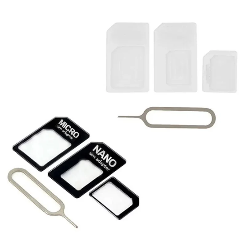 

1 Set 4 In 1 Universal Mobile Phone Convert Nano SIM Card to Micro Standard Adapter Phone 4G LTE USB Wireless Router Accessories