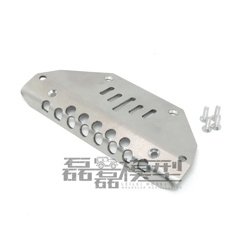 High Fidelity Stainless Steel Chassis Armor Front Collision Protection Plate for TRX-4 Mercedes Benz G500 Big G DIY Parts