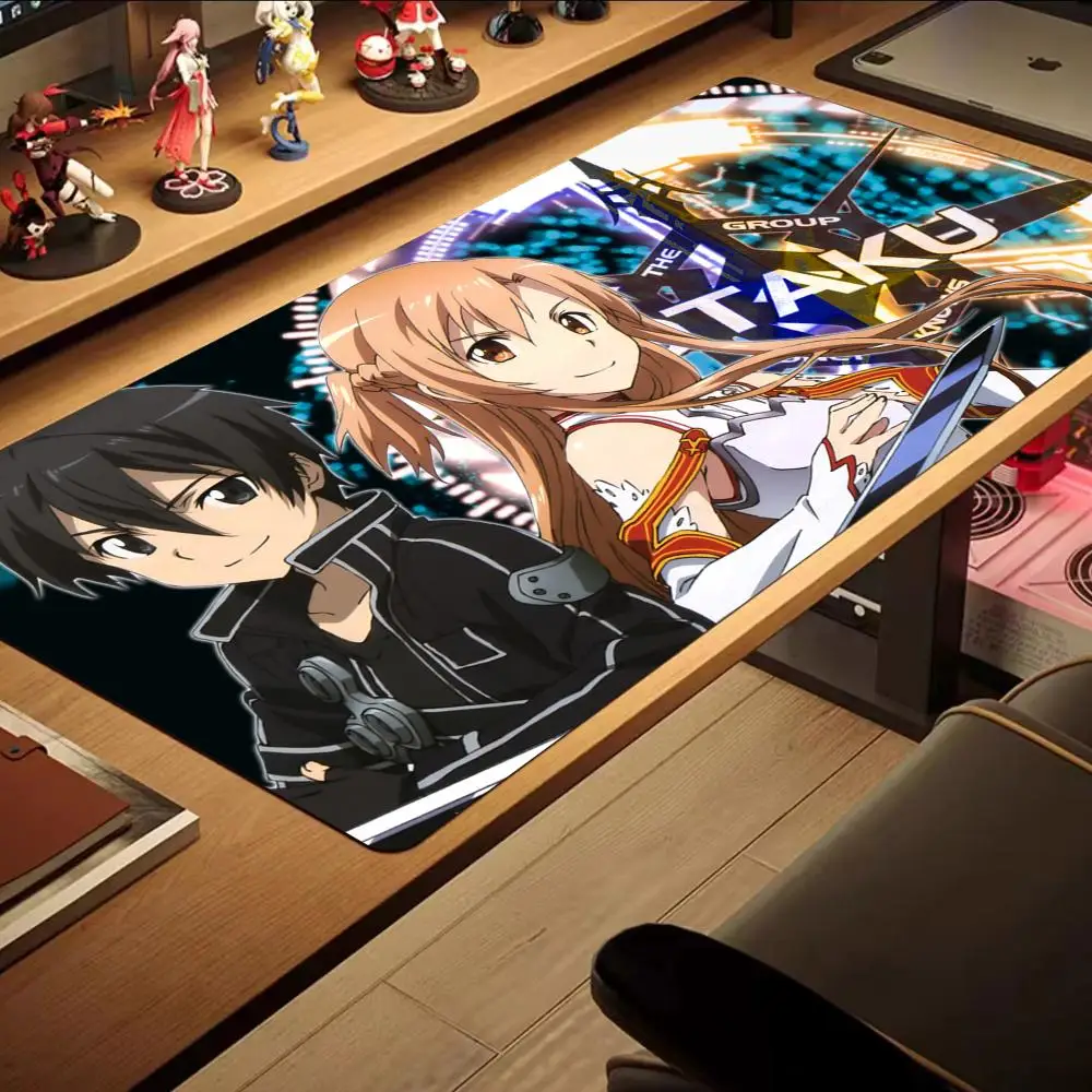 

1200x600 S_sword Art Onlines Gaming Accessories Mouse Pad Locking Edge Computer Gamer Large Rubber Art Mousepad Laptop Desk Mat