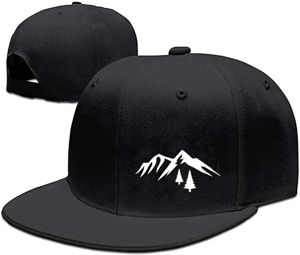 Cappelli Snapback da montagna per uomo Flat Bill berretto da Baseball regolabile nero cappello da camionista per papà bandiera americana Pirate Skull Caps Cool