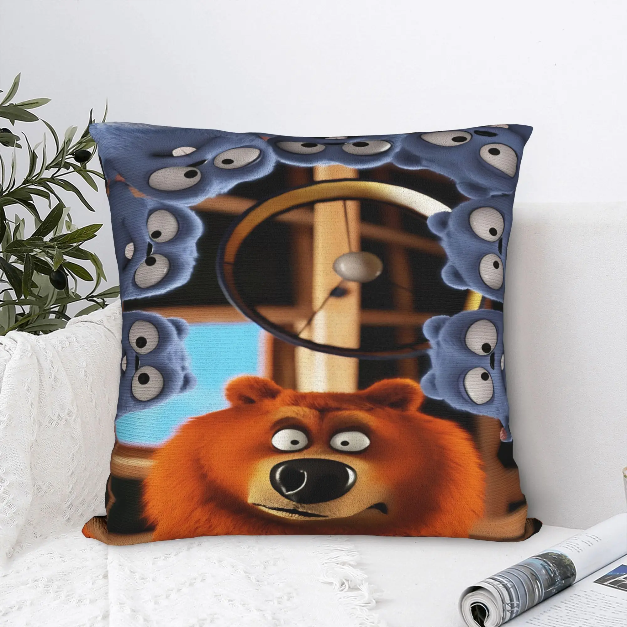 Home Decorations Grizzly And Lemmings  Pillowcase Accessories  Pillow Covers Zippered Multi Size