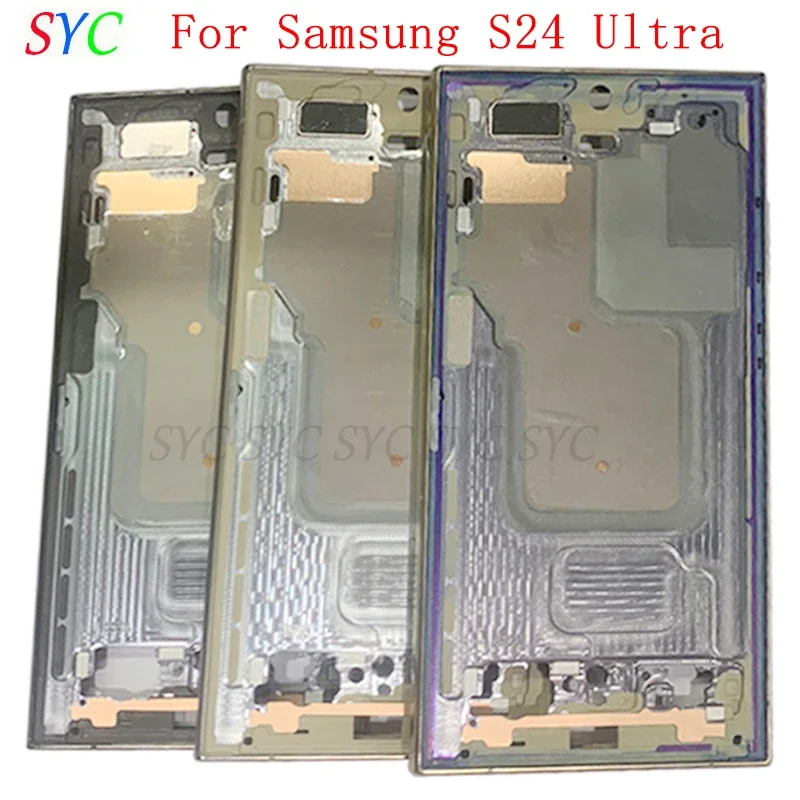 Middle Frame Center Chassis Cover For Samsung S24 Ultra S928 Phone Metal Housing LCD Frame Repair Parts