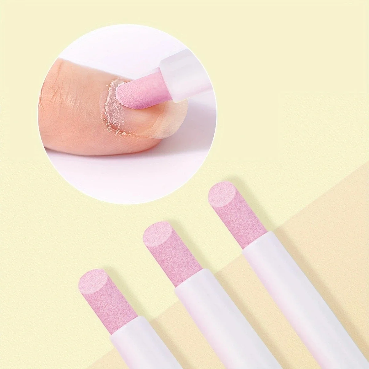 10 قطع - أداة تلميع الأظافر لإزالة الجلد الميت، قلم كوارتز سيراميك لدفع سطح الأظافر