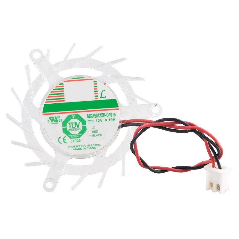 MGA5012XR-O10 45mm diameter installation hole spacing 39x39x39mm DC12V 0.19A 2pin cooling fan for 7900 6600GT 8500 graphics card