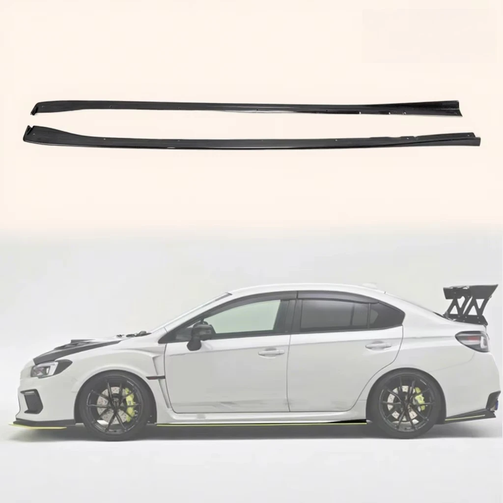 FOR SUBARU Carbon Fiber 14-18 WRX STI S4 VAB VAF VRSA1 Style Side Skirt Extension