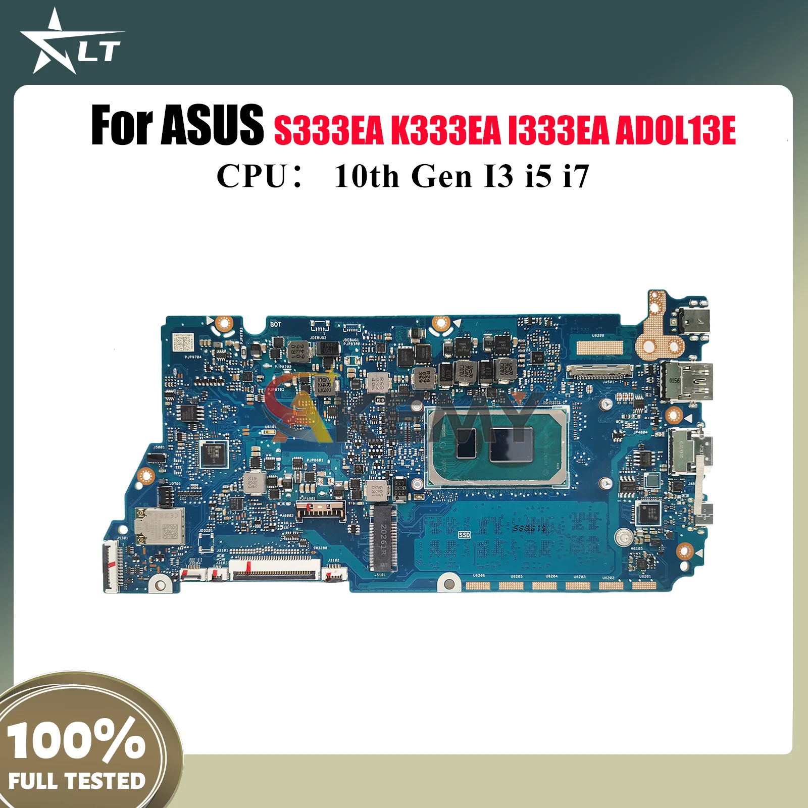

X321EA Материнская плата для ноутбука ASUS VivoBook X321E X321EA K333EA S333EA I333EA ADOL13E Материнская плата для ноутбука 10-го поколения I3 i5 i7