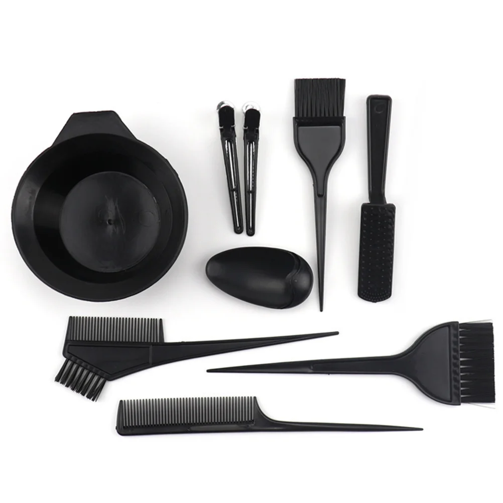 

11pcs Hair Coloring Tools Set Durable Dye Kit Brush Bowl Salon Home Use Reusable Hair Tint Supplies Highlights Lowlights