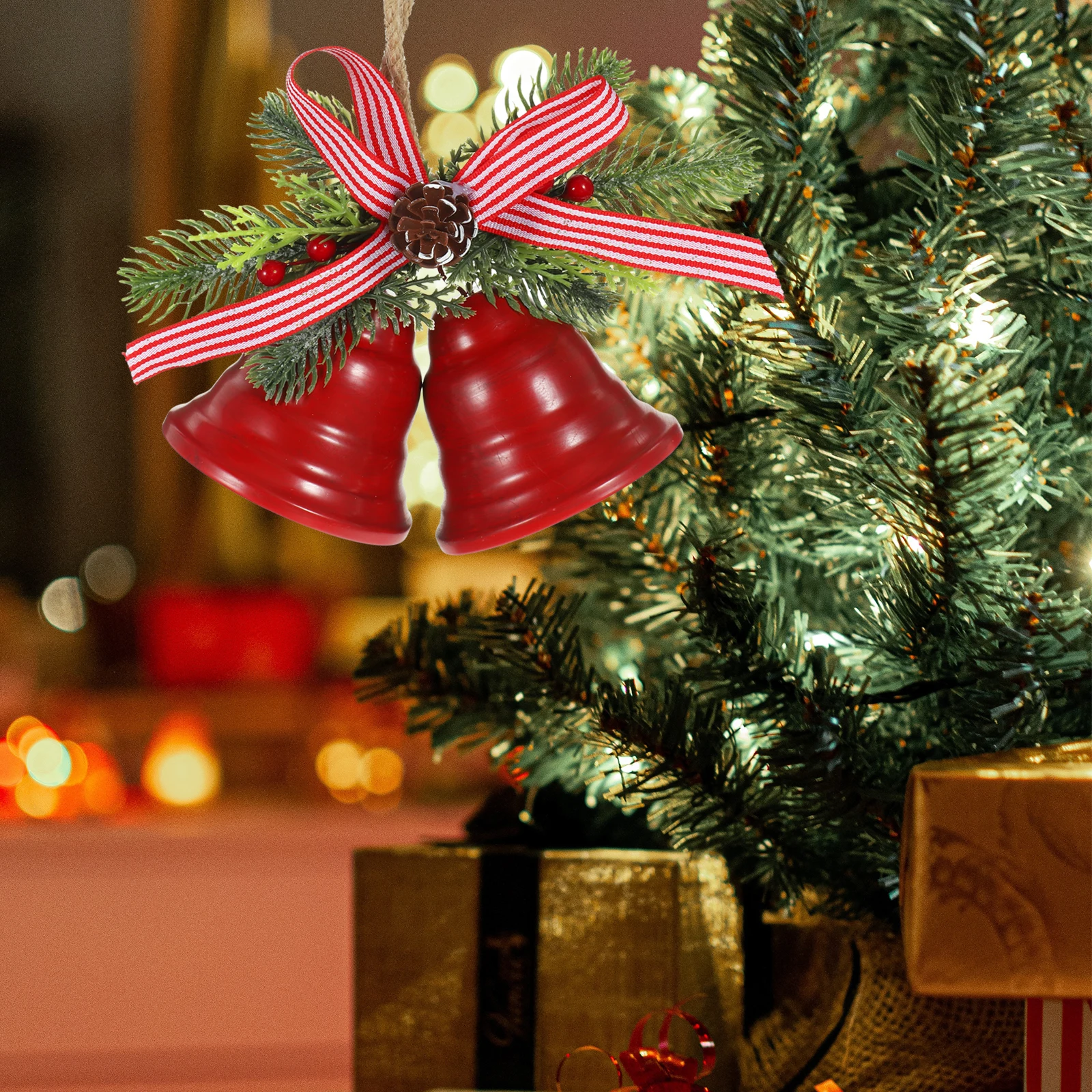 

Рождественский подвесной декор в виде колокольчика, прочный и износостойкий, для творческого оформления праздничной атмосферы
