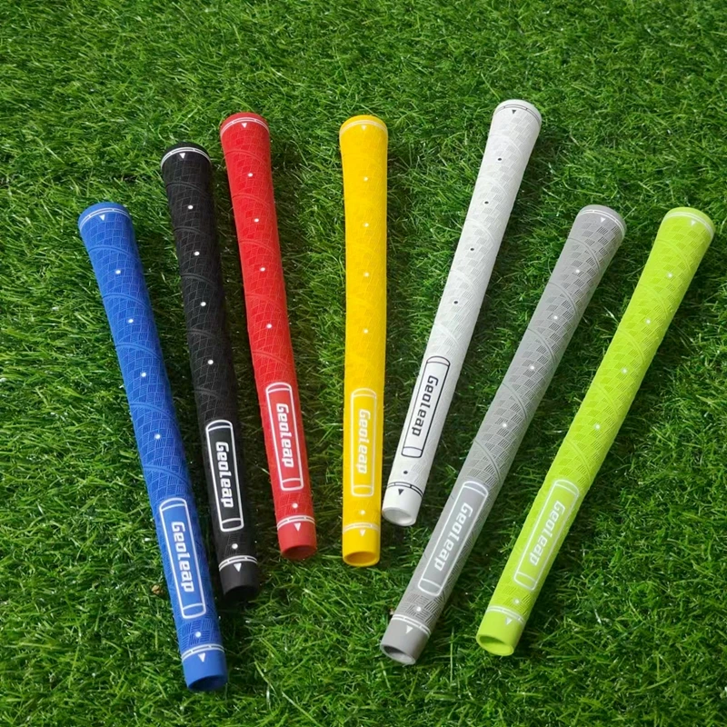 Geoleap-Golf Club Grips for Men, Standard, Medium 60R, Natural Rubber, Non-Slip, Soft, Iron, Fairway Wood Grips