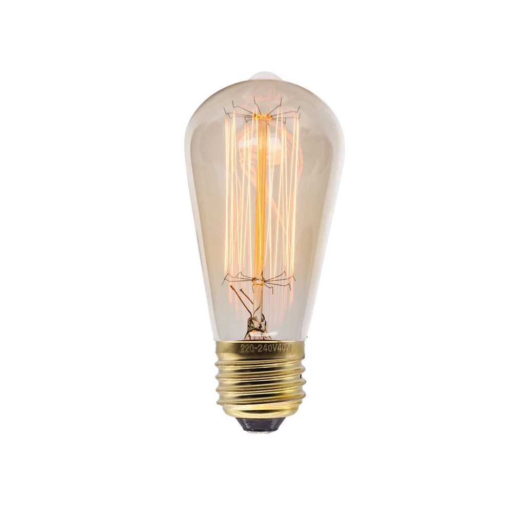 Ampoules rétro Edison E27 40W 220V A60 ST64 G80 G95 T45, Ampoule Vintage Edison, ampoule à incandescence à Filament pour la décoration de la maison