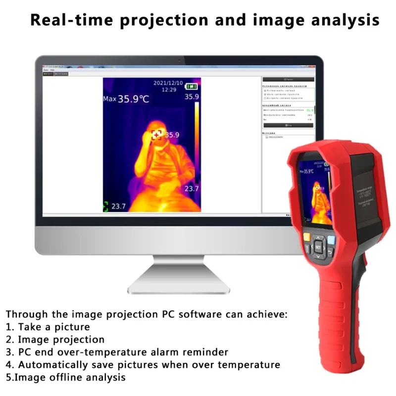 UNI-T UTi260B Infrared Thermal Imager 256 x192 Industrial Handheld Testing Thermometer For Repaire Floor Heating Thermal Camera