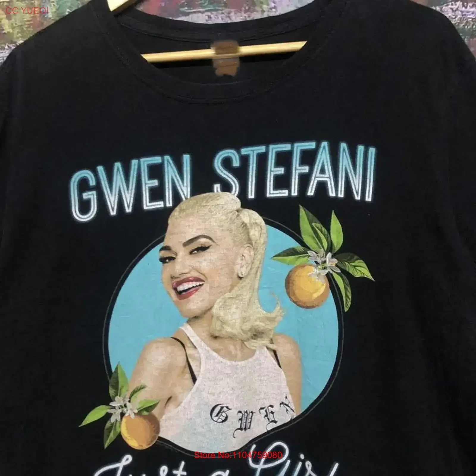 Gwen Stefani Just A Girl Las Vegas T Shirt Black S 5XL 1G0449 vintage Washed Versatile Stylish homme Soft Slightly Comfortable