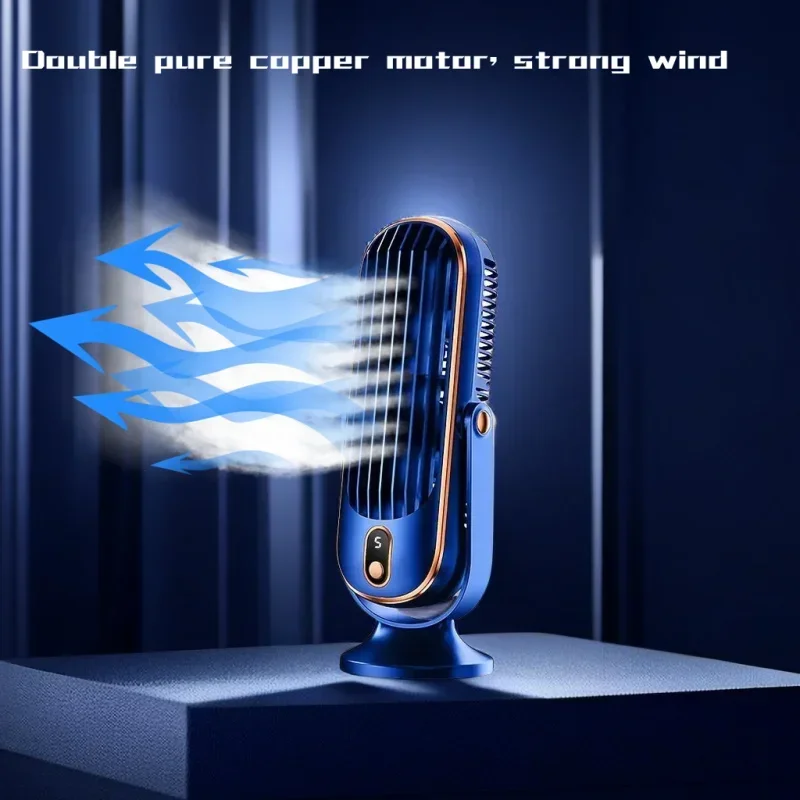 

Desk Fan, Bladeless Fan 11.8 inch Small Personal Cooling Fan with 5 Colors LED Light, Touch Control, Quiet Table Fan for Bedroom