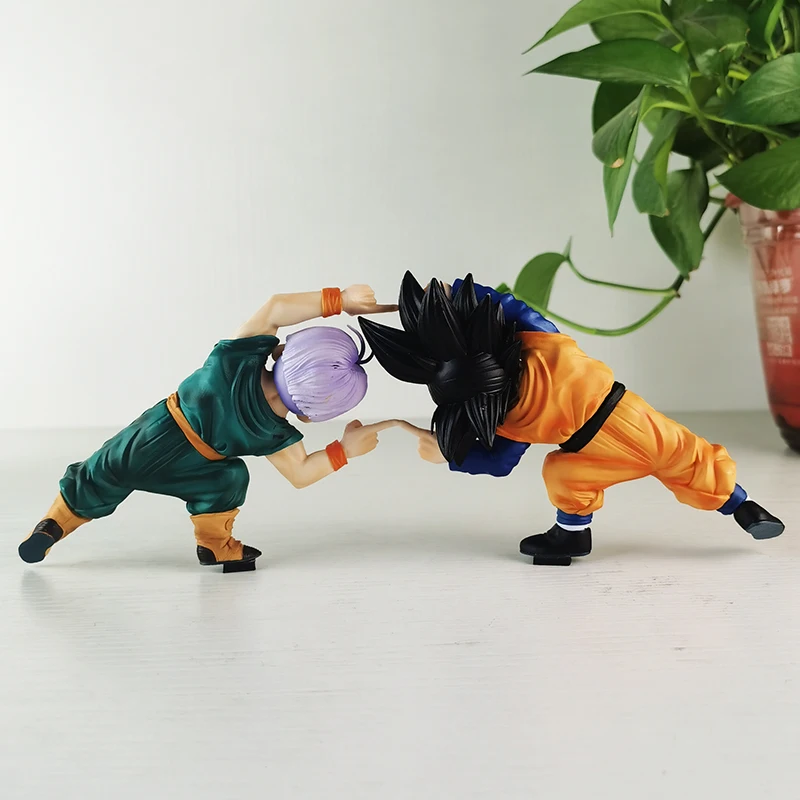 Dragon Ball Z Anime Garage Kit Son Goten Trunks Kombinasi Keterampilan Postur Figur Aksi Patung Pvc Koleksi Model Mainan Hadiah