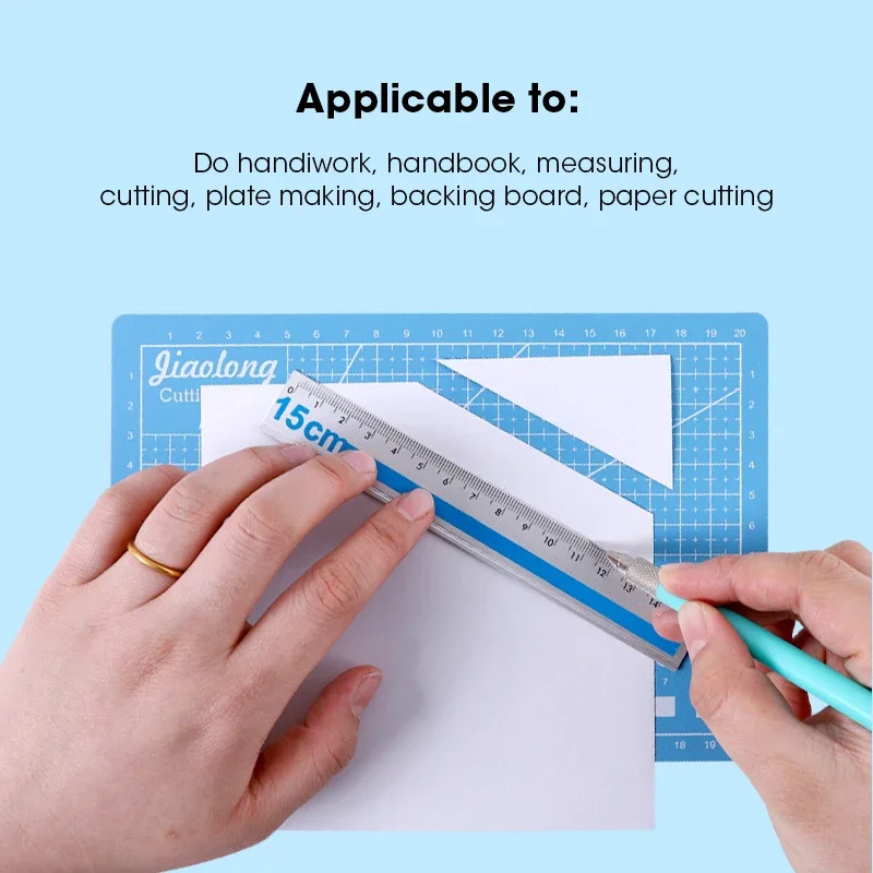 New 3pcs/Set A5 Cutting Pad Thickness 3mm Paper Cutting Art Carving Plate DIY Cutting Mat Set Scale Pad with Ruler Knifetool