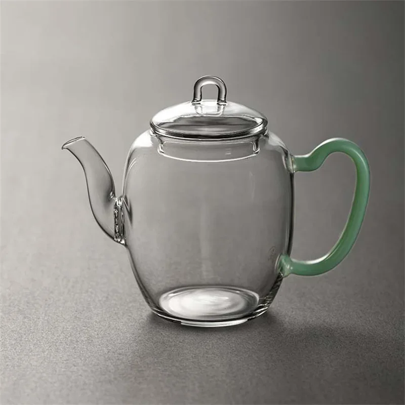 Japanese-style Glass Teapot Small Capacity Handle Transparent Kung Fu Tea Pot With Filter Tea Kettle Exquisite Mini 240ml