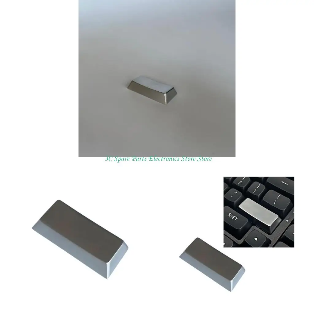 

SZ Original Height Enter Keycap 2.25U Zinc Alloy Silver Glossy Key Button for Mechanical Keyboards Enthusiasts