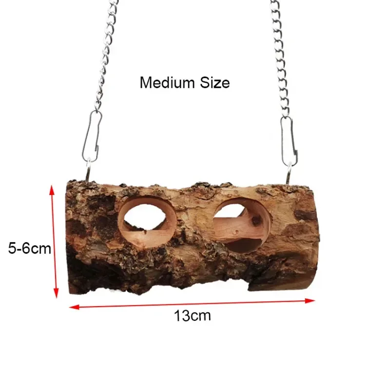Pet Hamster Toy Natural Apple Tree Branch Teeth Grinding Playing Standing Cage Toy Rabbit Chinchilla Small Animal Supplies New view 6