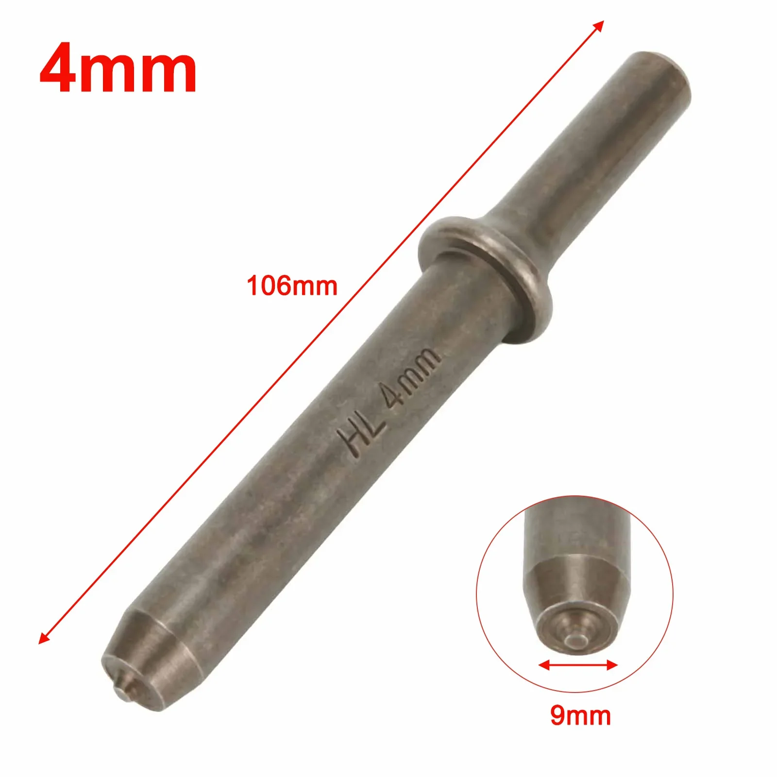 1pcs Pneumatic Rivet Head Air Rivet Hammer Tool Semi Hollow Solid Rivet Head Pneumatic Hammer Impact Rivet Nut Tool