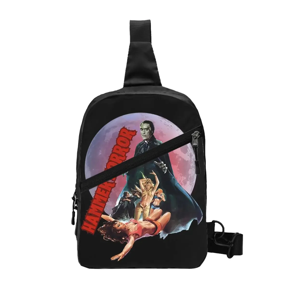 المطرقة الرعب حقيبة الصدر الرجال حبال Crossbody على ظهره حقيبة صدر للرجال السفر المشي لمسافات طويلة Daypack حقيبة الكتف